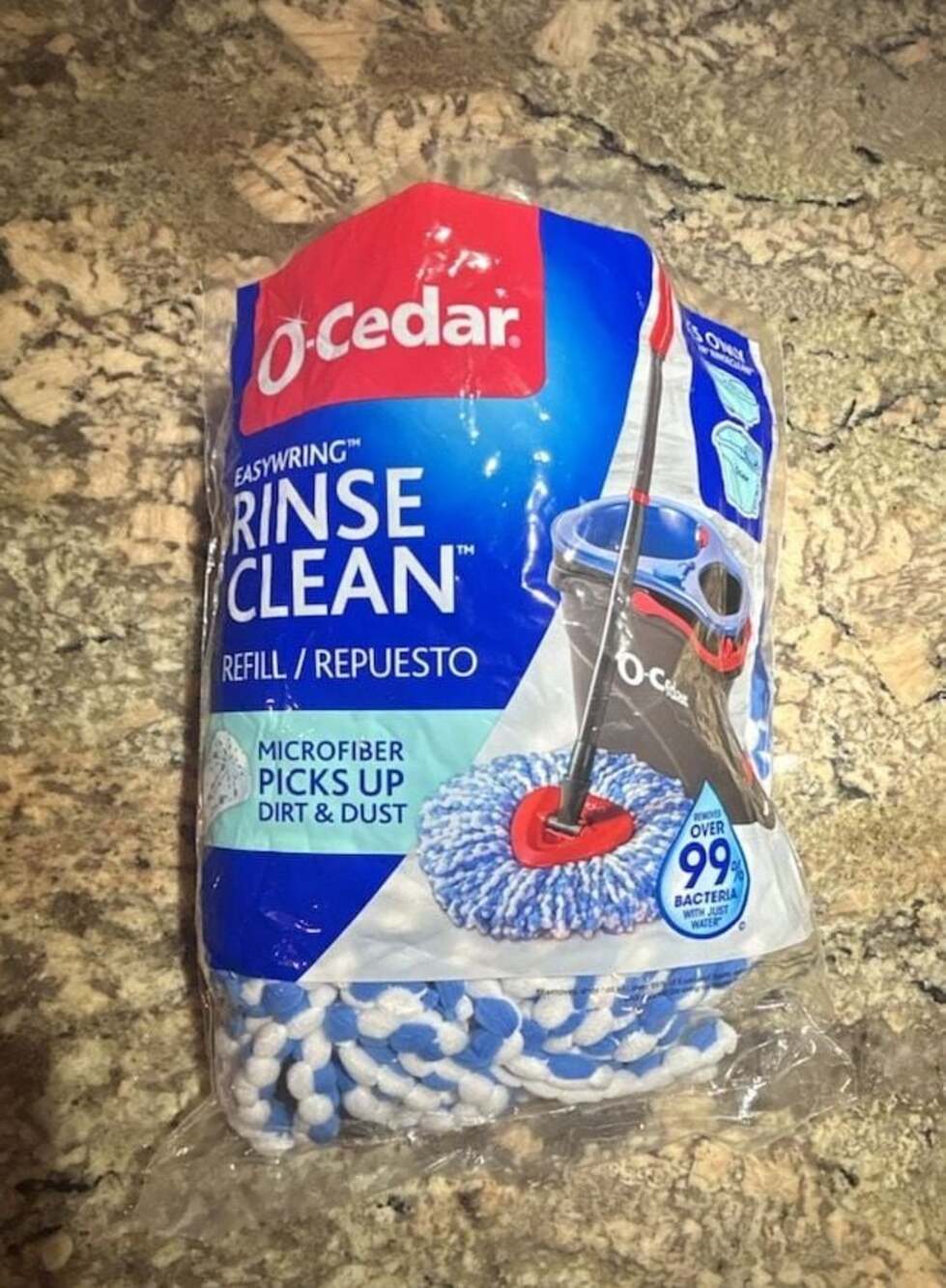 O-Cedar EasyWring RinseClean Microfiber Spin Mop Refill - Open New